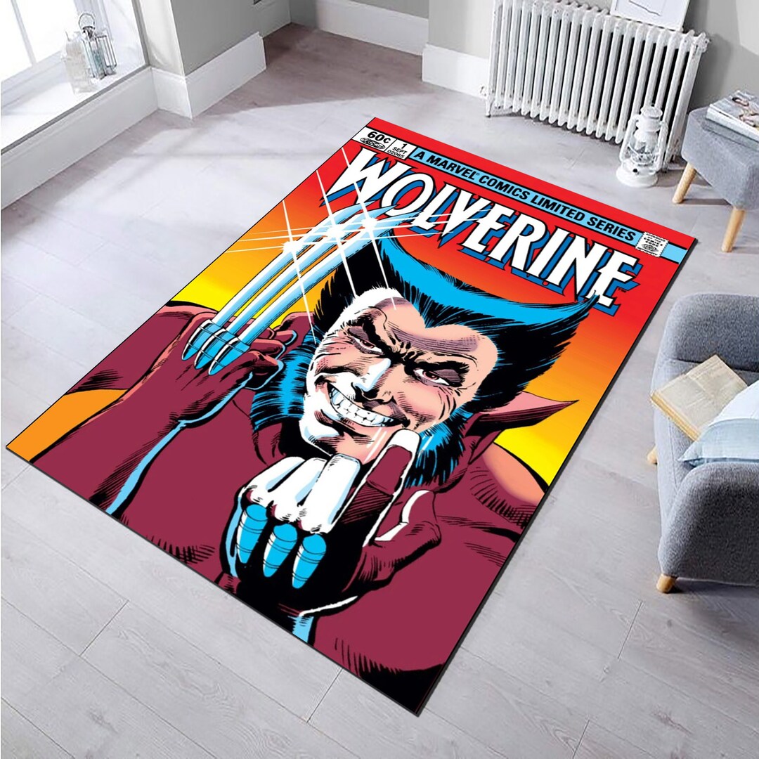 Wolverine Comic Cover Rug,x-men Rug,boys Room Rug,kids Room Rug,childs ...