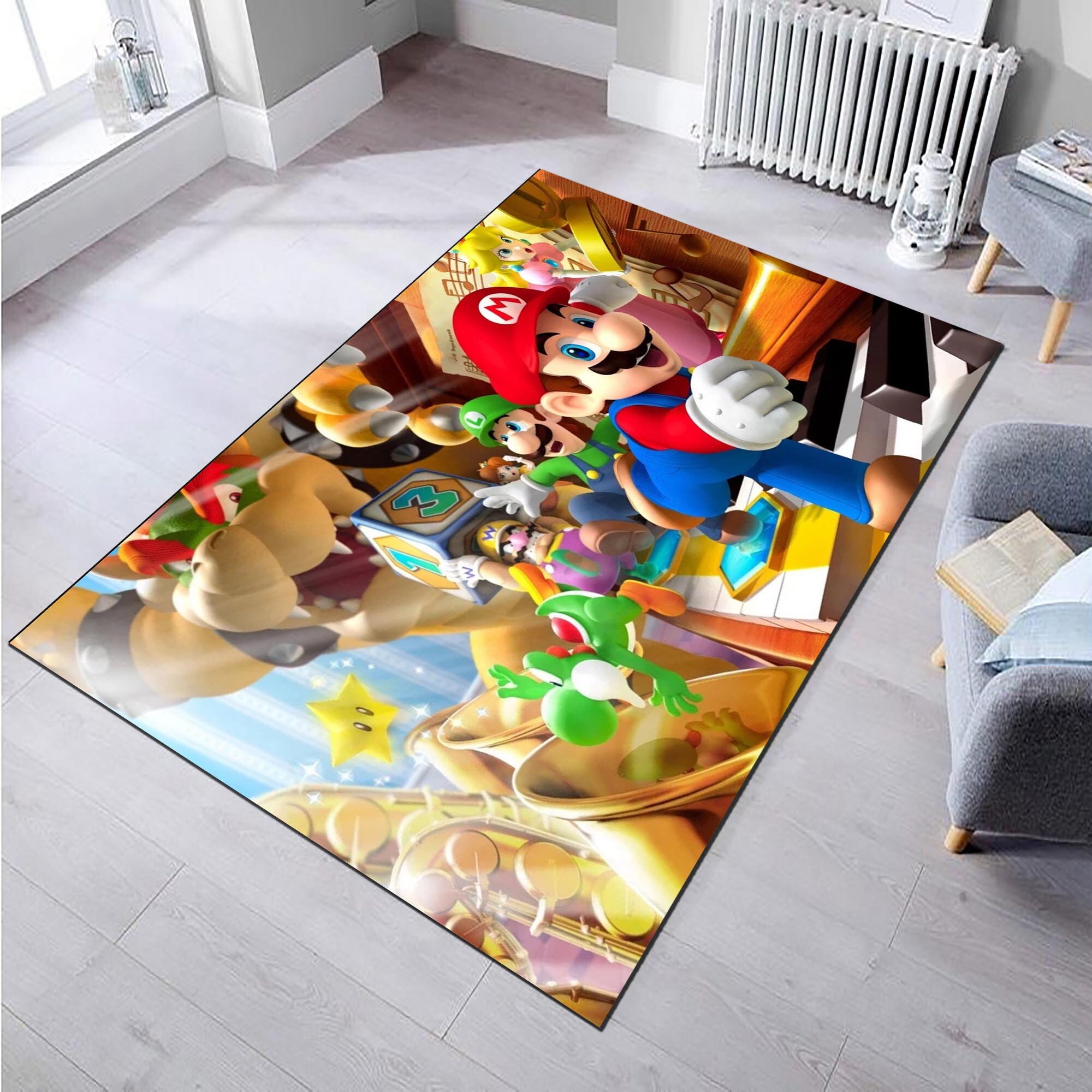  Pegatinas de pared 3D de película de Mario Bros 2023 para sala  de estar, habitación de niños, decoración de pared de niños y niñas, regalo  para dormitorio, póster mural, papel tapiz