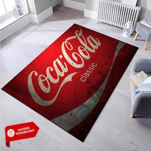 コカ・コーラ ウェルカムドアマット：面白い滑り止めラグ - Etsy 日本