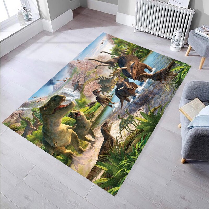 Dinosaur Rug - Etsy