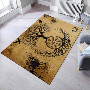 Mystic Rug, Mystic Tree Rug, Abstract Rug, Home Decor Rug, Area Rug, Rugs for Living Room, Decorative Rug, Modern Rug, Non Slip Rug,