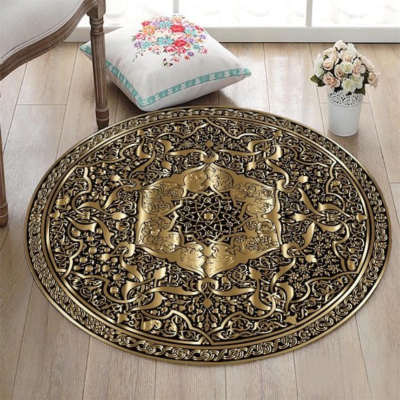 Gold Fun Rug Gold Colored Area Rug