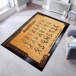 Mystic Rug,Mystic Numbers Rug,Abstract Rug,Home Decor Rug,Area Rug,Rugs for Living Room,Decorative Rug,Modern Rug,Non Slip Rug,