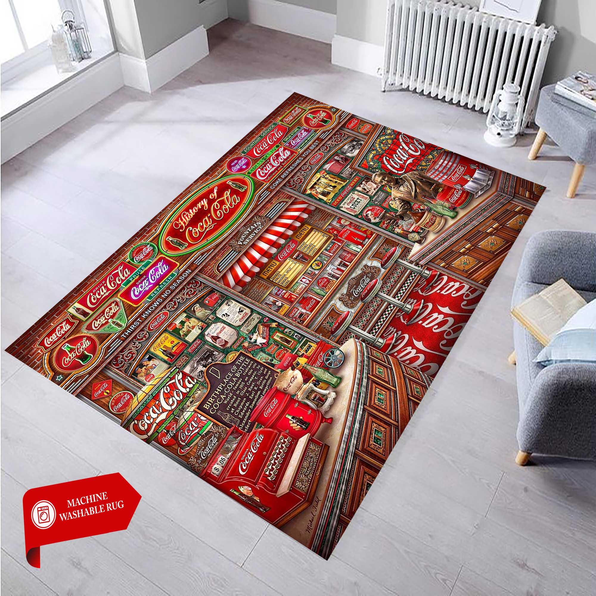 Coca Cola Rug - Etsy