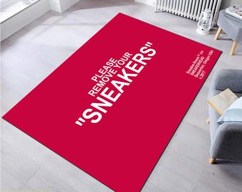 Sneakerhead Area Rug: Street Fashion Hypebeast Decor