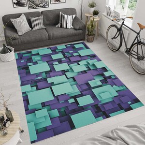 Themed Rug, Modern Rug, Abstract Graffiti, Rugs for Living Room, Popular Rug, Home Decor Rug, Non slip Carpet, Decorative Rug, Area Rug