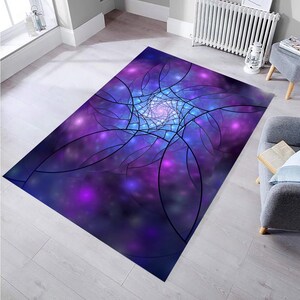 Vortex Rug,Custom Rug, Bedroom Rug, Non slip Carpet, Area Rug,Fractal Rug, Abstract Rug, Home Decor Rug, Modern Rug, Rugs for Living Room