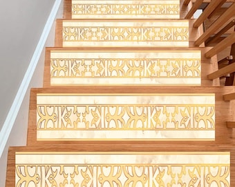 Alfombras antideslizantes de microfibra para escalones de madera