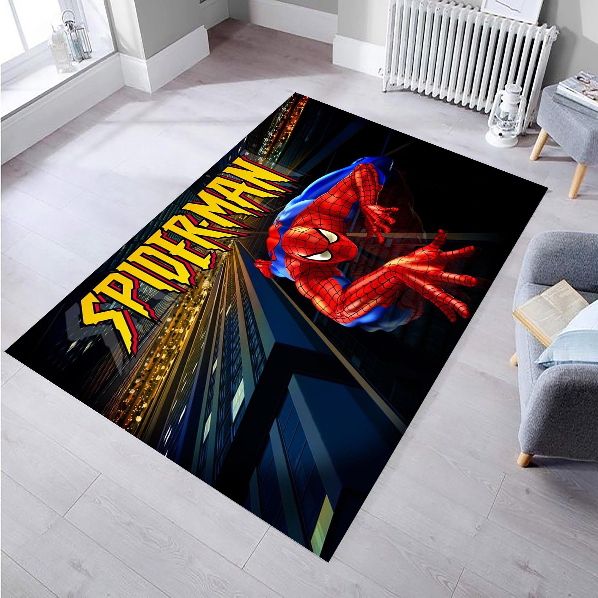 Tappeto Spiderman, Tappeto per camera per bambini, Tappeto a tema, Tappeto  per la casa, Tappeto per soggiorno, Tappeto per area, Tappeto antiscivolo,  Tappeto per bambini, Tappeto per arredamento per bambini 12 