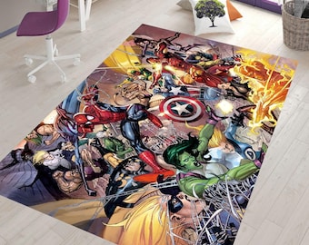 Iron Man Rug,Spiderman Rug,Captain America,Kids Room Rug,Popular Rug ,Play Rug,Rug for Living Room,Area Rug,Children Rug,Non Slip Rug 4