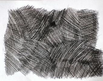Charcoal abstract drawing one