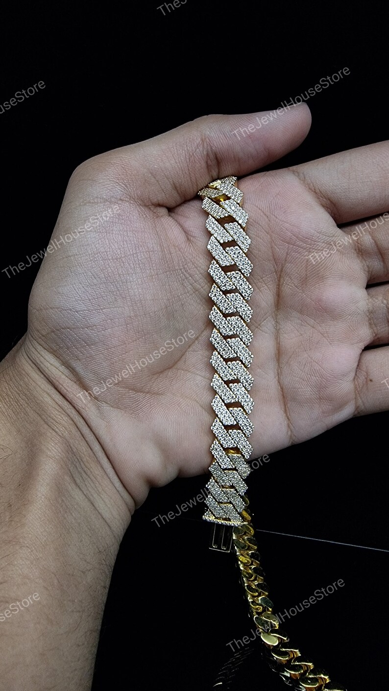 Cuban Free Shipping New Link Chain Iced S Out Moissanite Colorado Springs Mall