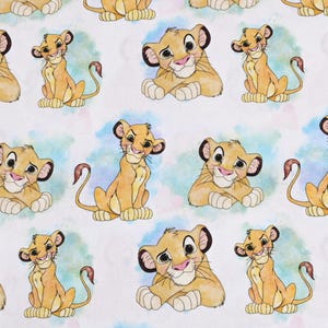 The Lion King Disney Character Fabric Lion Simba Mufasa Fabric Cartoon Anime Cotton Fabric By The Half Yard