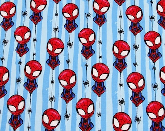 Spiderman Fabric Marvel Spider Cartoon Anime Cotton Fabric By The Half Meter
