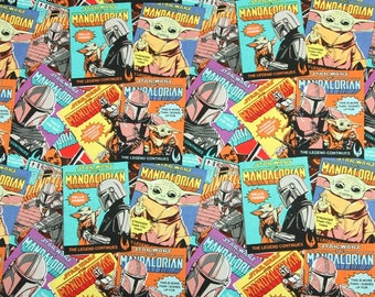 Star Wars Stoff Baby Yoda Poster Stoff Cartoon Anime Baumwollstoff Halbe Meter