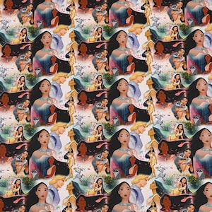 Disney Mulan Fabric Princess Cartoon Anime Cotton Fabric By The Half Yard