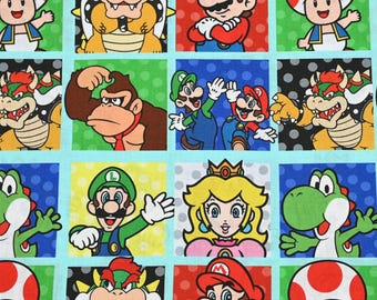 Super Mario Stoff Mario Videospiel Japanischer Cartoon Anime Baumwollstoff