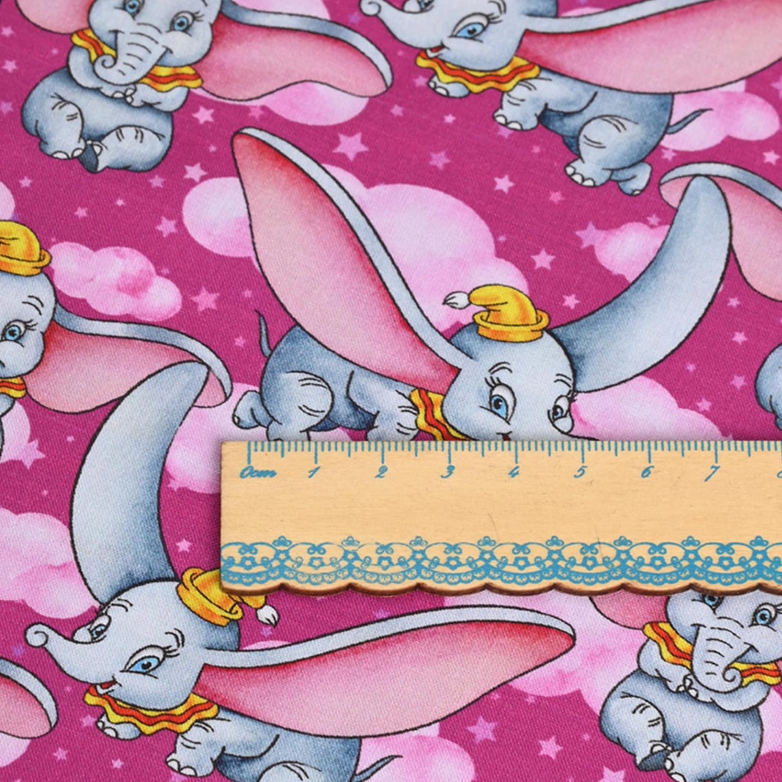 Disney Dumbo Fabric Cartoon Anime Cotton Fabric by the Half Yard - Etsy