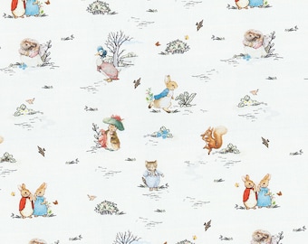 Peter Rabbit Stoff Beatrix Potter Stoff Cartoon Anime Baumwollstoff Halbe Meter