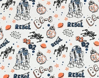 Star Wars Droid Stoff Cartoon Anime Baumwollstoff halb Meter