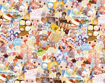 The Golden Girls Fabric Cartoon Anime Cotton Fabric By The Half Yard