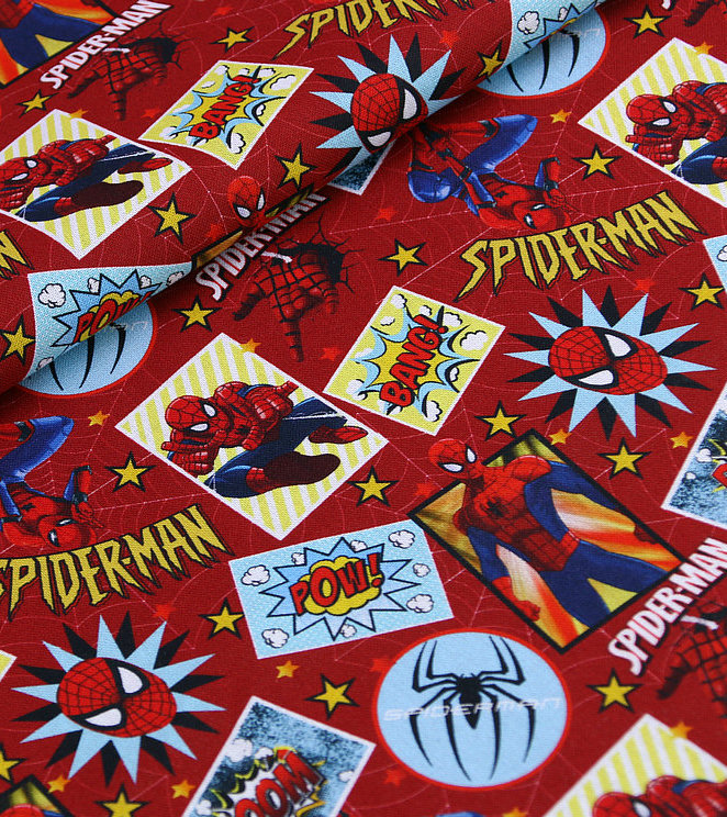 Spiderman fabric panel