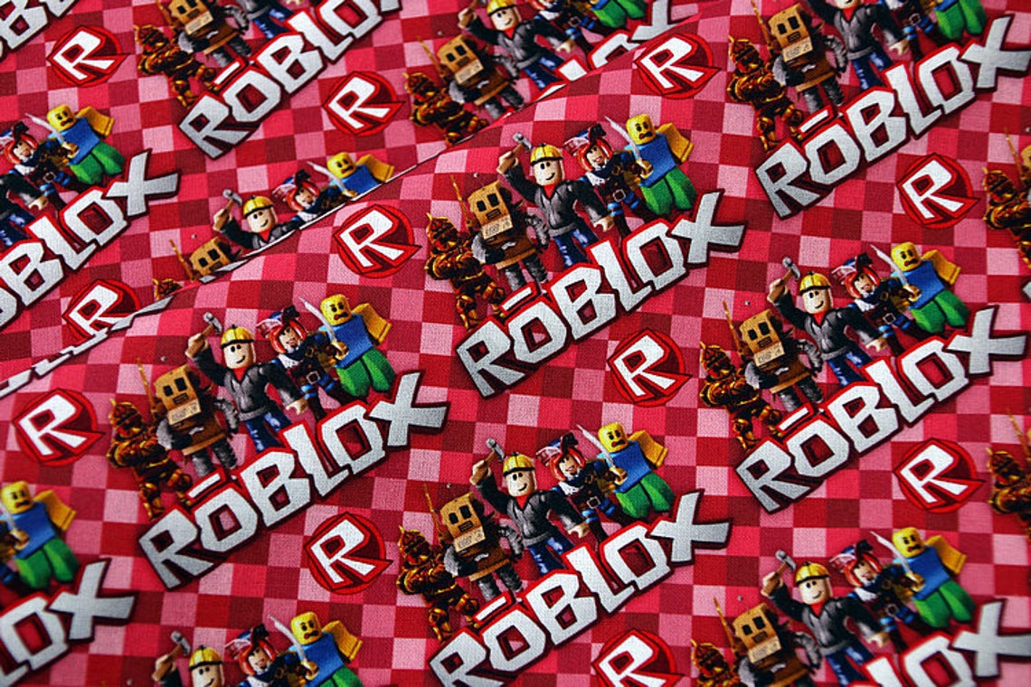 Roblox Fabric Games Cartoon Anime Cotton Fabric by the Half | Etsy