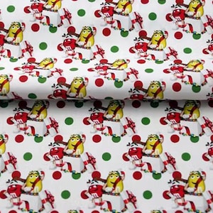 M&M&#39;s Fabric Multi-colored Chocolates Candy Fabric Cartoon Anime Cotton Fabric By The Half Yard