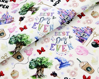 Disney Themenpark Stoff Cartoon Baumwollstoff halben Hof