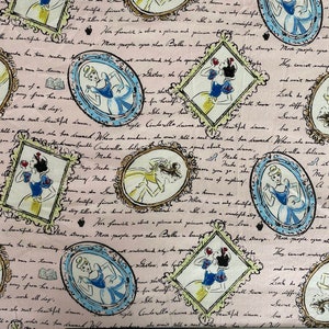 Princess Fabric Snow White Cartoon Anime Cotton Fabric By The Half Meter