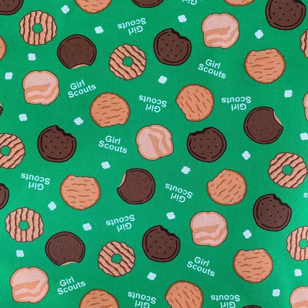 Girl Scout Cookie Fabric Cartoon Anime Cotton Fabric By The 45 CM