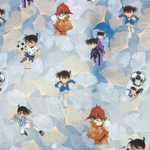 Detective Conan Fabric Cartoon Case Closed Shinichi Kudo Conan Edogawa Cartoon Anime Cotton Fabric By The 45cm