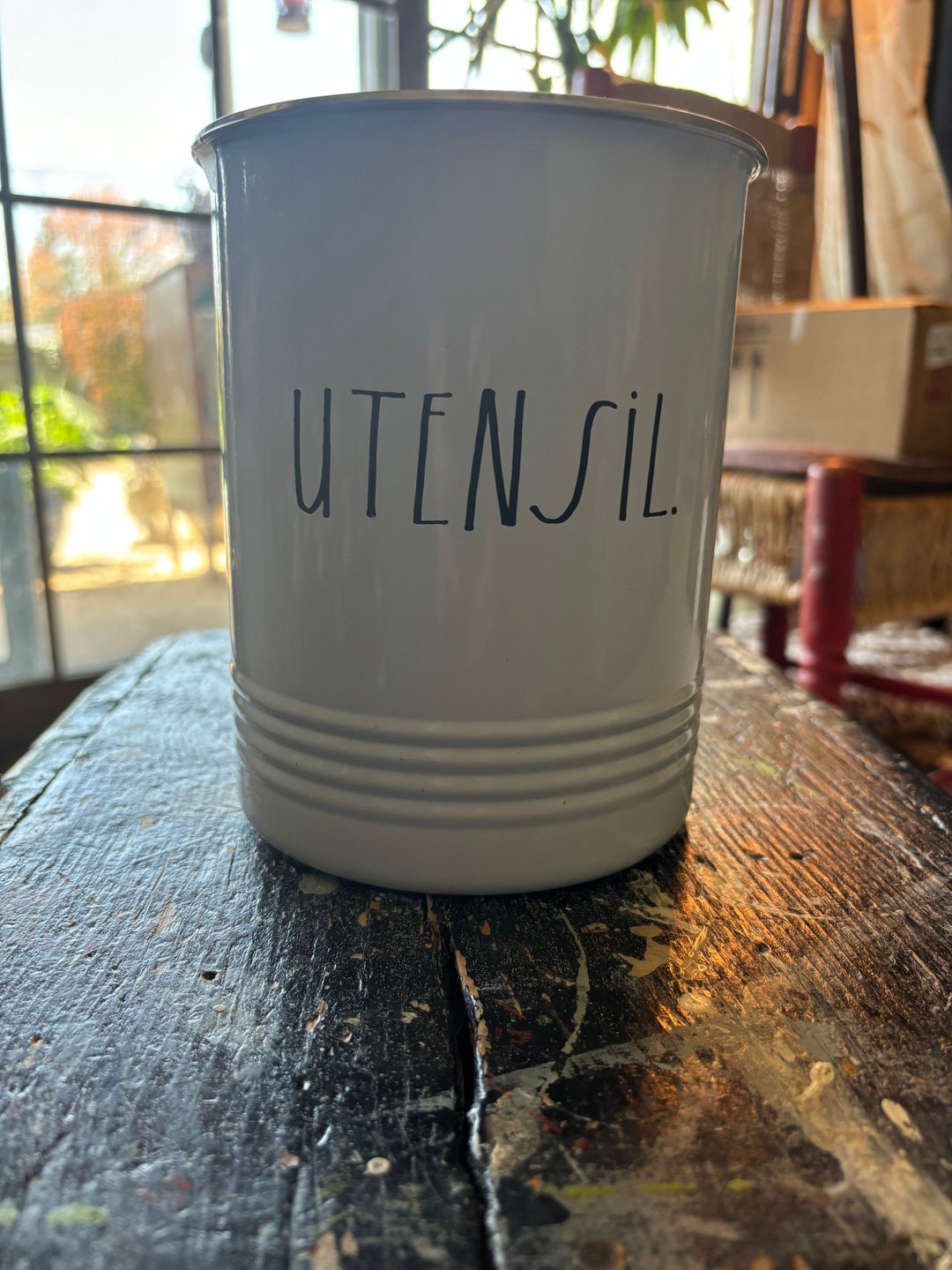 Rae Dunn Utensil Container - Etsy