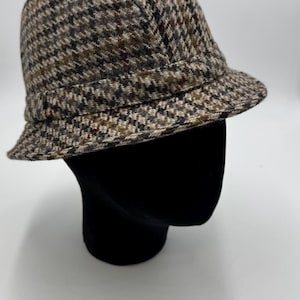 cappello anni 70, tweed, bucket hat, 1970s