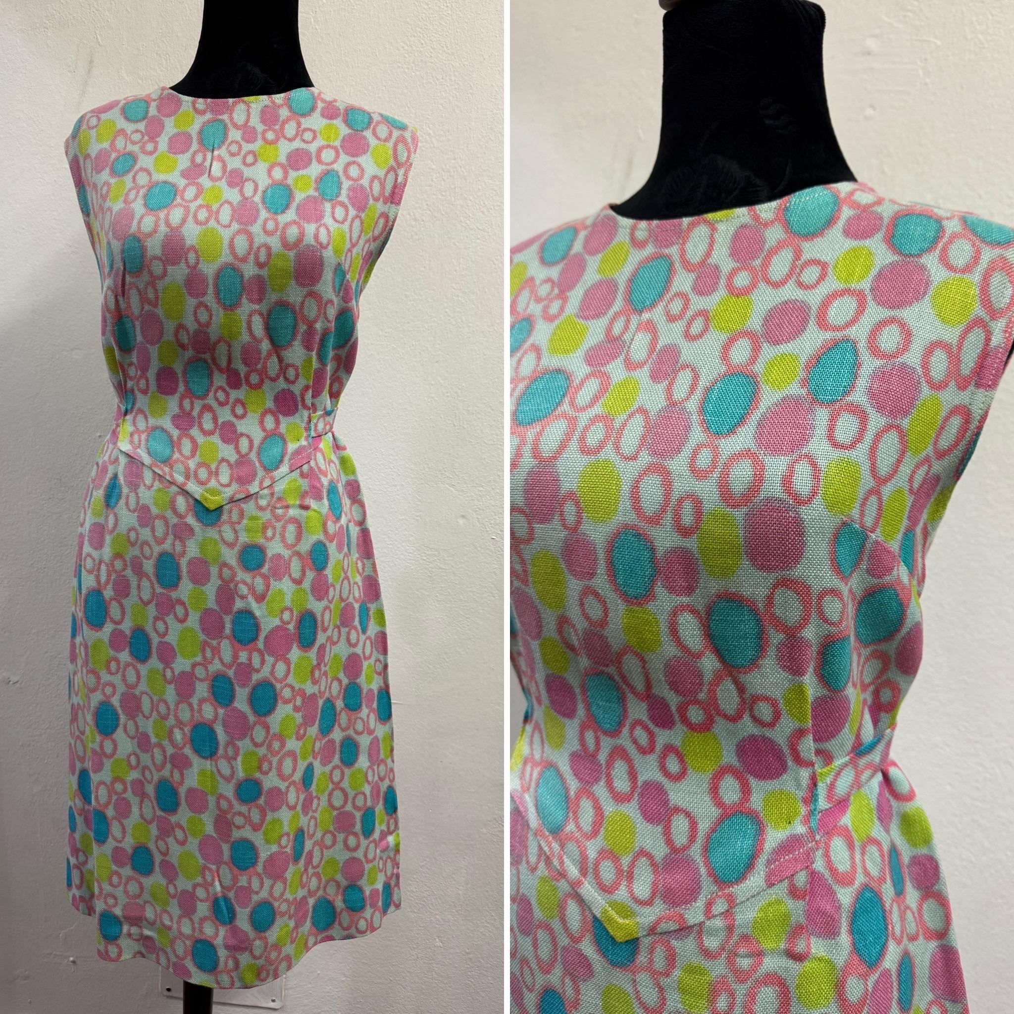 60's dress, cotton, tailored