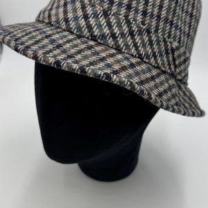 cappello anni 70, tweed, bucket hat, 1970s