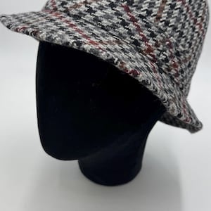 cappello anni 70, tweed, bucket hat, 1970s