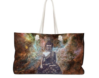 Buddha Mandala Art Weekender Bag