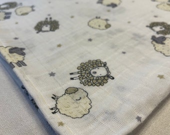 sheep swaddle blanket