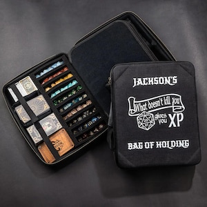 Bolsa de dados personalizada para DND, soporte para dados, Dungeons and Dragons, regalo para DND, regalo personalizado, regalo para jugador de DND, regalo para él, regalo para pareja.