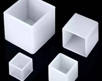 Cube Mold, Large Square Cube Mould, Block Mould, Silicone Cube Mould, Deep Pour Mold, DIY, Jewellery Making, Epoxy Resin Silicone Mould
