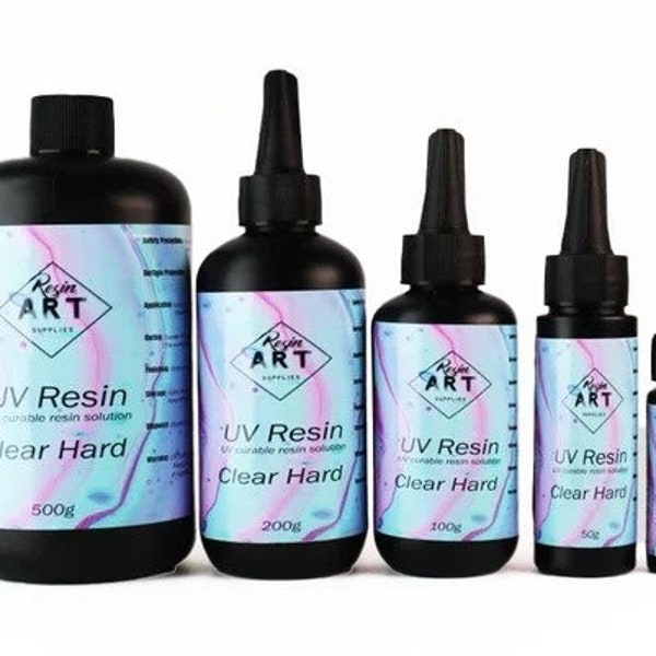 Résine UV 25 g, 500 g, Résine à durcissement ultraviolet, Résine à durcissement rapide, Kit de démarrage de résine UV, 25 g, 30 g 50 g, 60 g, 100 g, 200 g Fournitures créatives en résine