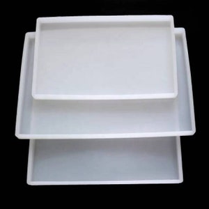 Large Rectangle Square Tray Mould, Large Mould for Resin, Mat, Epoxy Resin Silicone Mould, Large Tray Mould, Serving Tray Mould, Resin Art