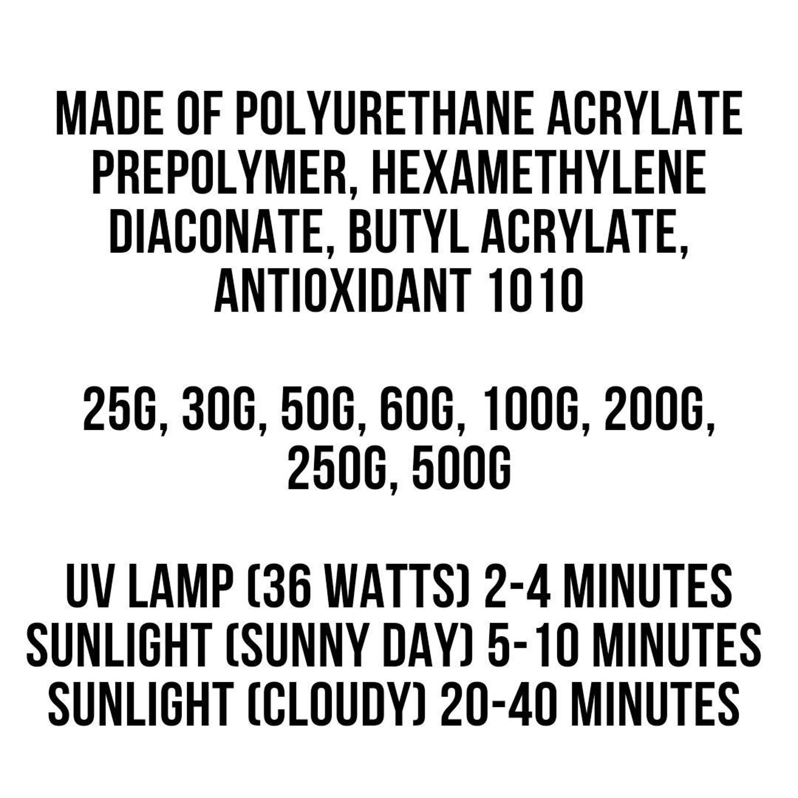 25g 500g UV Resin Ultraviolet Curing Resin Fast Curing Etsy UK