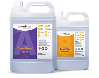 Deep Pour Epoxy Resin Kit & Pumps Crystal Clear Ideal for Casting River Table, Woodturning, Jewellery, Flower Preservation 7.5KG Resin Art®