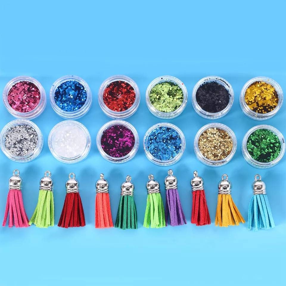 Dayfeeby Resin Kit for Beginner with Resin Molds Silicone and Epoxy Resin Supplies Jewelry Making Including Resin Drill Glitter