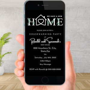 Housewarming Invitation, We have a new house , Housewarming party ,Editable Housewarming Invite, Moving Party Invitation, Text Invites