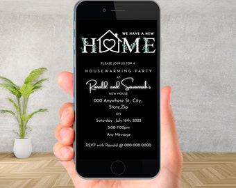 Housewarming Invitation, We have a new house , Housewarming party ,Editable Housewarming Invite, Moving Party Invitation, Text Invites