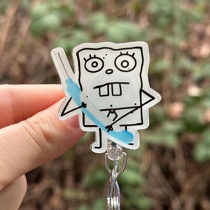 Doodle Bob Purewick - Nurse badge reel, RN, MD, medical, healthcare, work accessory