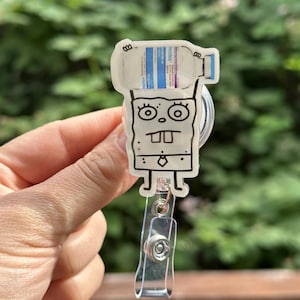 Doodle Bob Precedex -Nurse badge reel, RN, MD, icu, pharmacy, medical, healthcare work accessory